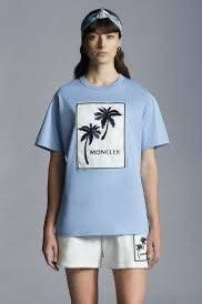 Moncler Moncler Palm Tree Embroidered T-Shirt Size XL / US 12-14 / IT 48-50 - 1 Thumbnail