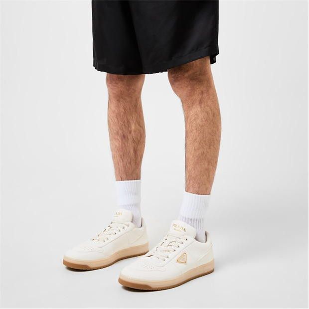 Prada Men'S Downtown Leather Low Top Trainers Size US 7 / EU 40 - 2 Thumbnail