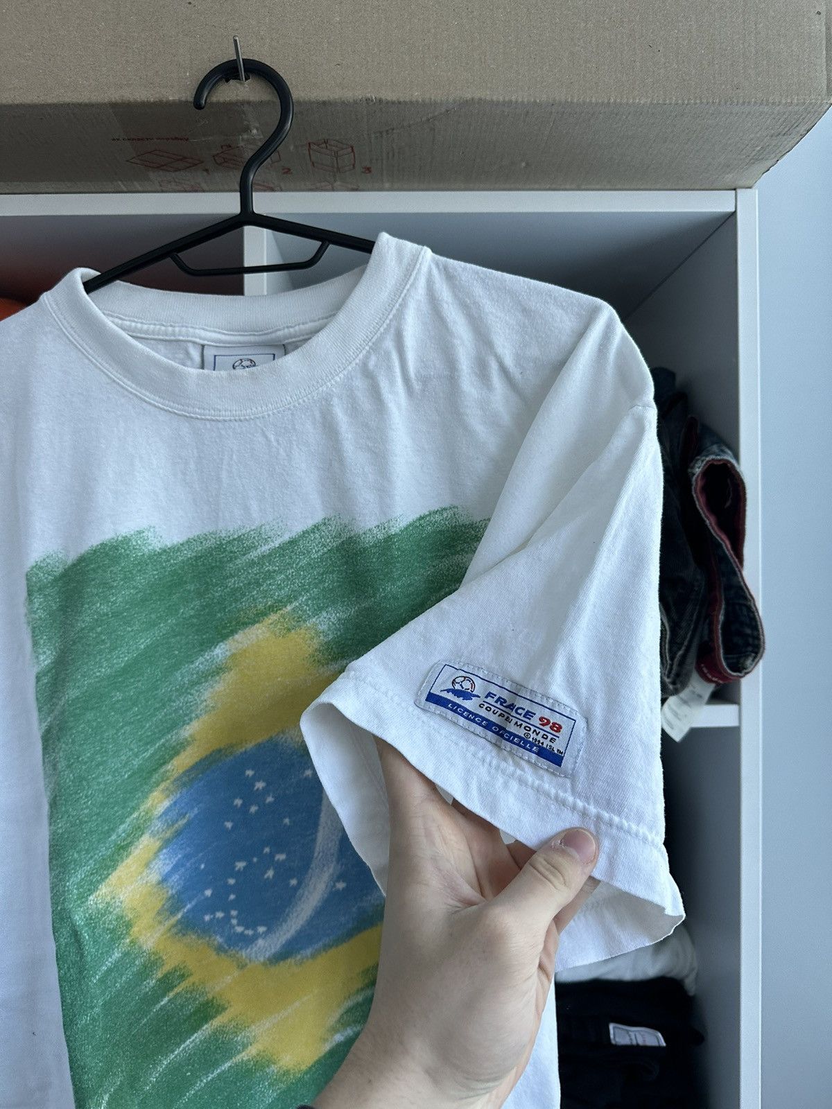 Vintage 🔥VINTAGE ADIDAS FRANCE 1998 WORLD CUP BRASIL T-SHIRT🔥 Size US XL / EU 56 / 4 - 3 Thumbnail