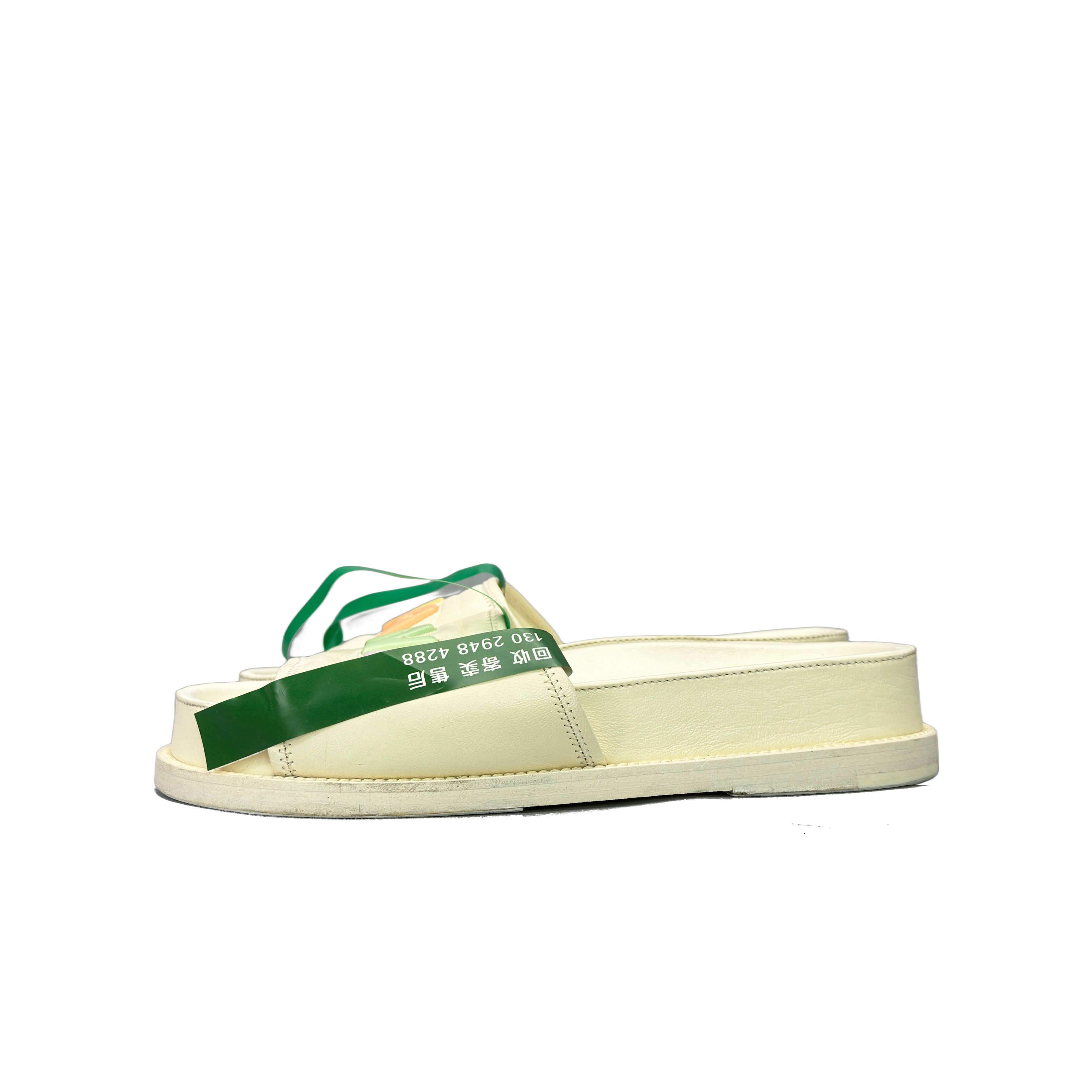 Chanel Chanel Multicolor Logo Leather Sandals Size 38.5 Size US 8.5 / IT 38.5 - 1 Thumbnail
