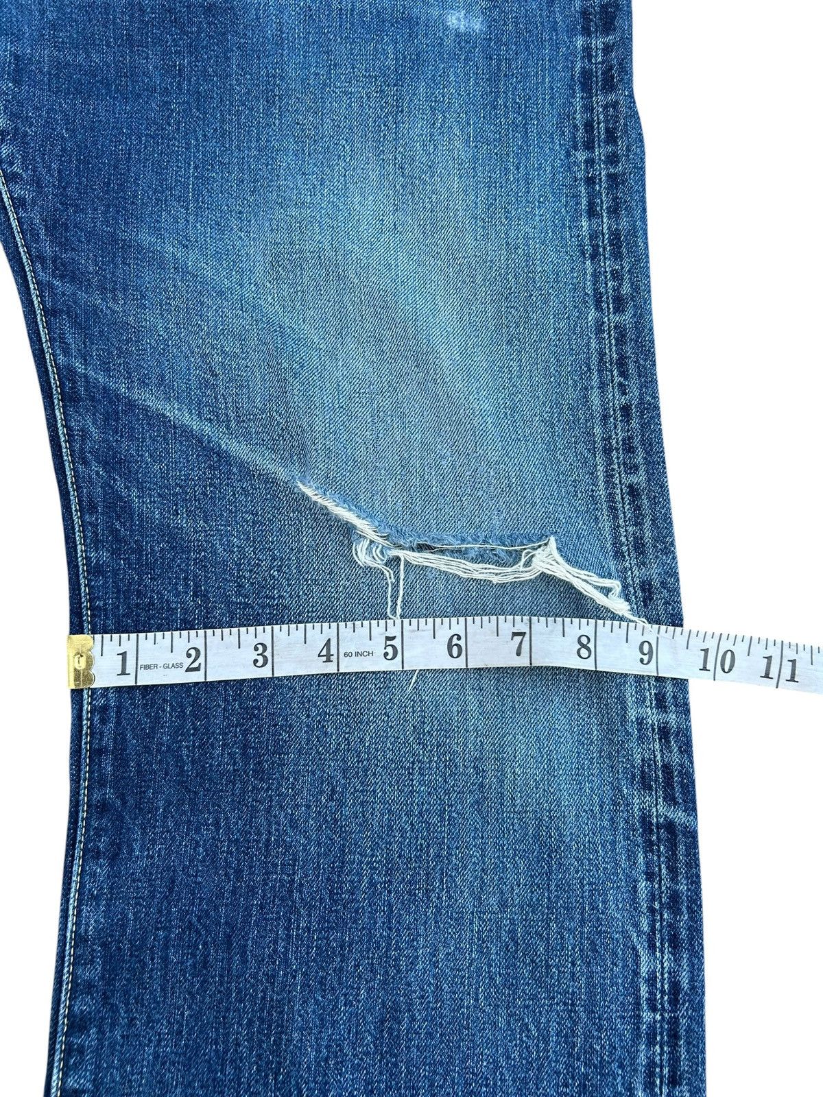Kapital KAPITAL KIRO HIRATA SELVEDGE DISTRESSED DENIM JEANS Size US 34 / EU 50 - 22 Thumbnail