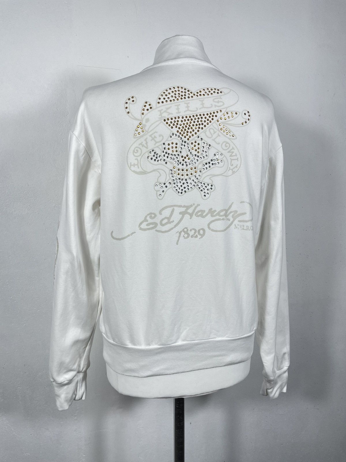 Christian Audigier × Ed Hardy × Vintage Ed Hardy x Christian Audigier Retro 00s Hoodie Swag Drip Size XL / US 12-14 / IT 48-50 - 3 Thumbnail