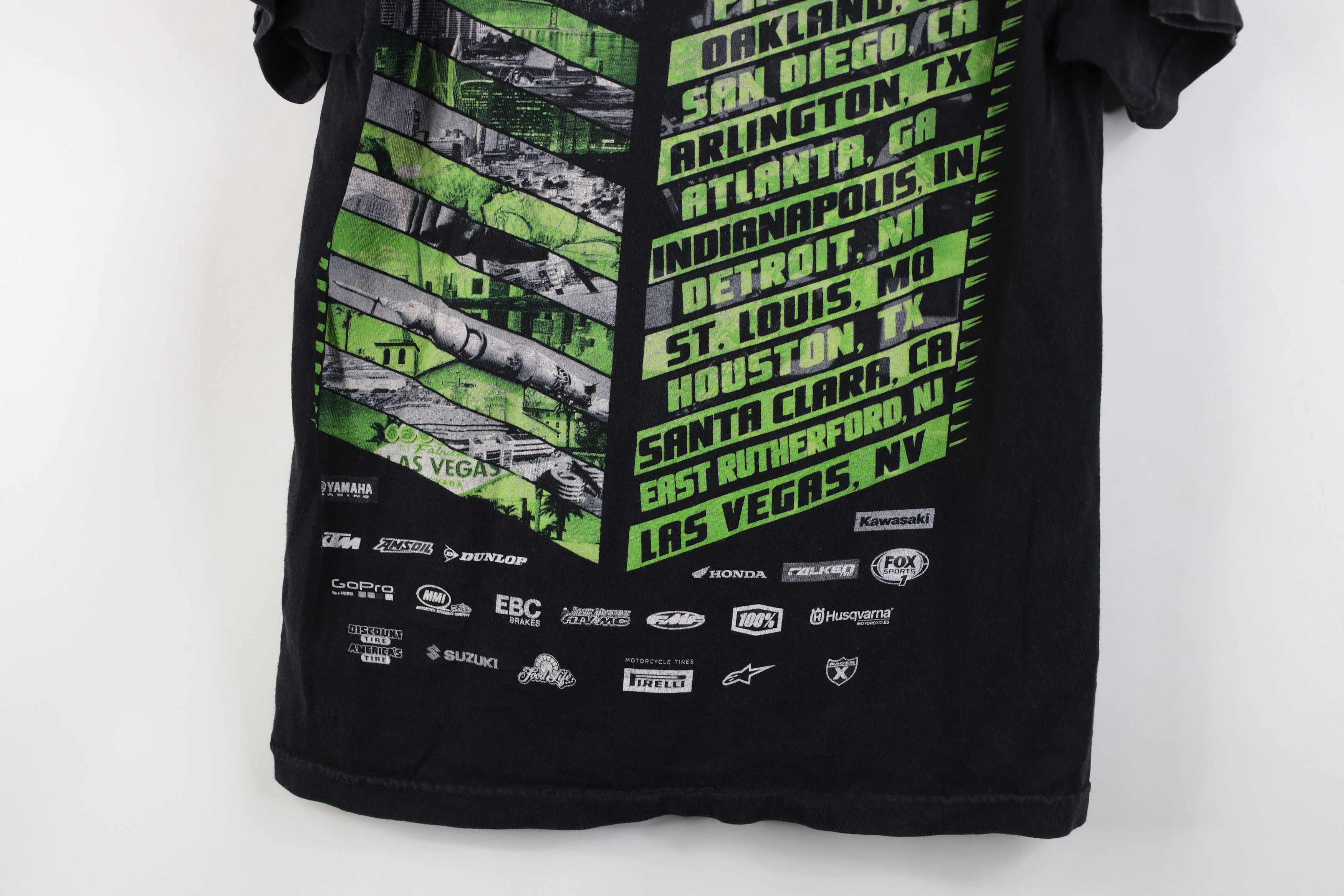 Vintage Energy Supercross Motorcycle Racing T-Shirt Black