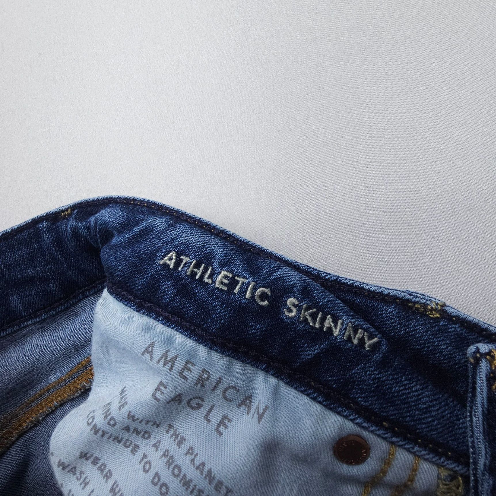 American Eagle Outfitters American Eagle Athletic Skinny Jeans Mens 28 x 32 (Actual 29" Insm) Airflex Tech Size US 28 / EU 44 - 3 Thumbnail