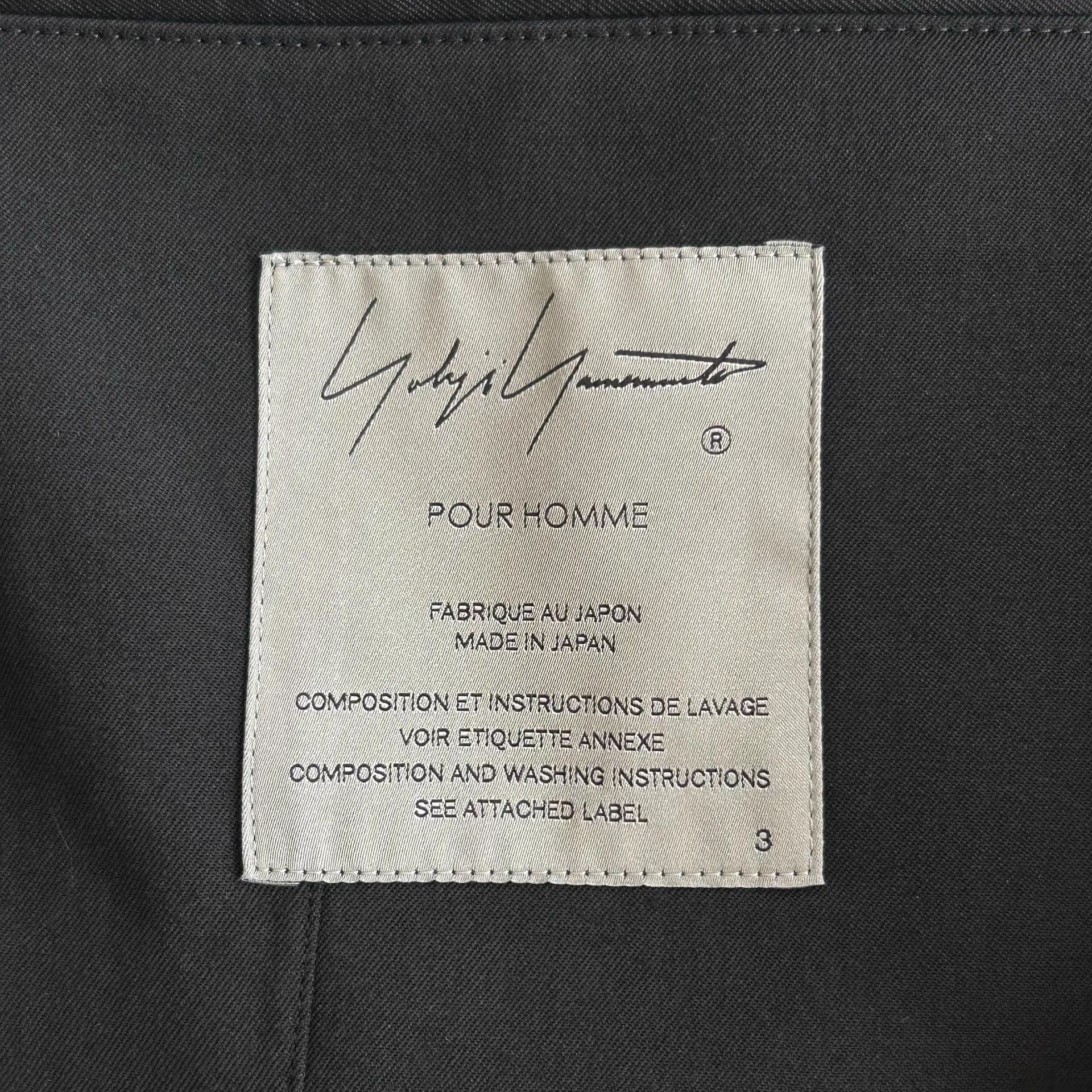 Yohji Yamamoto Yohji Yamamoto White Crow Embroidered Double Layer Coat K4 Size US M / EU 48-50 / 2 - 7 Thumbnail