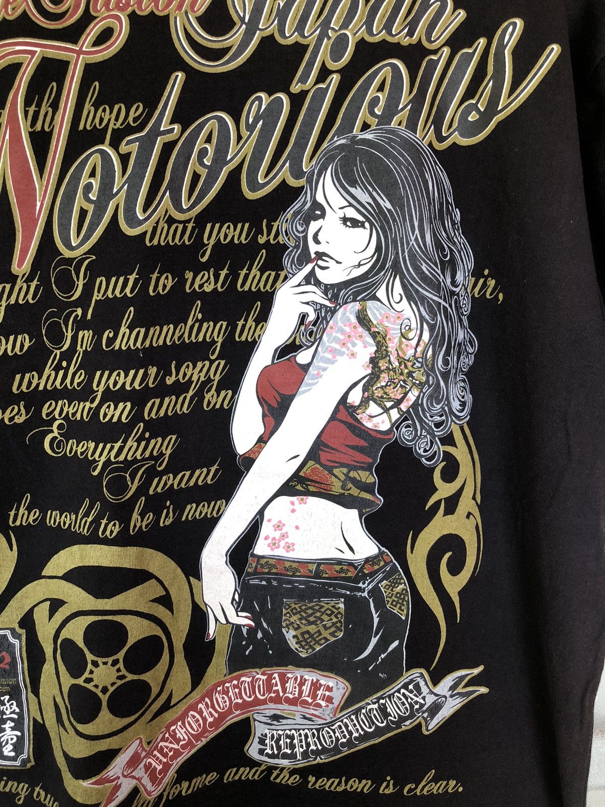 Bullet Noise Vintage Sukajan The Fusion Japan Style Shirt Tee Size US L / EU 52-54 / 3 - 11 Thumbnail