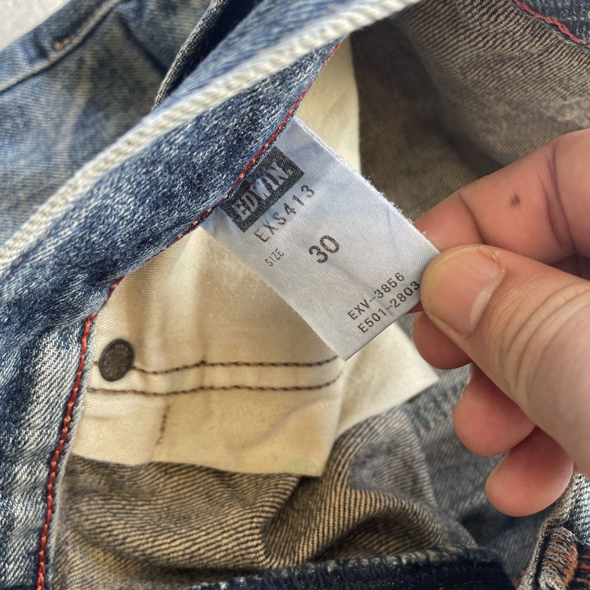Edwin Vintage Edwin Distressed Jeans Faded Denim Pants W31 Size US 31 - 9 Thumbnail