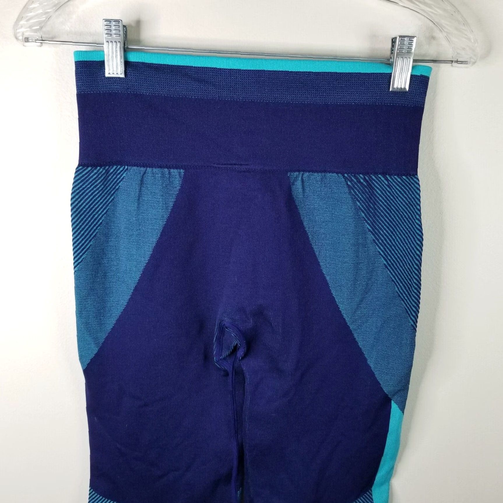 Pinko PINK Compression Yoga Pants Blue Striped Womens Size M Activewear Size 32" / US 10 / IT 46 - 5 Thumbnail