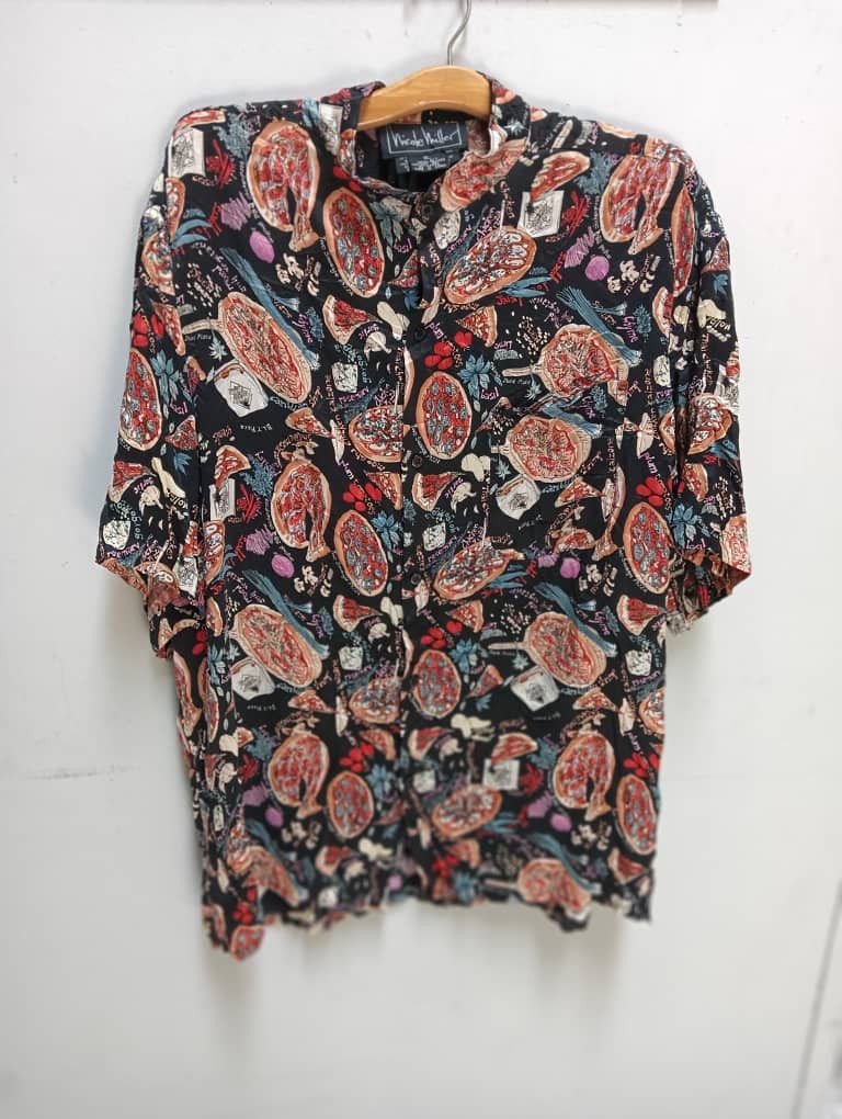 Vintage Nicole miller silk shopping shirt | Grailed