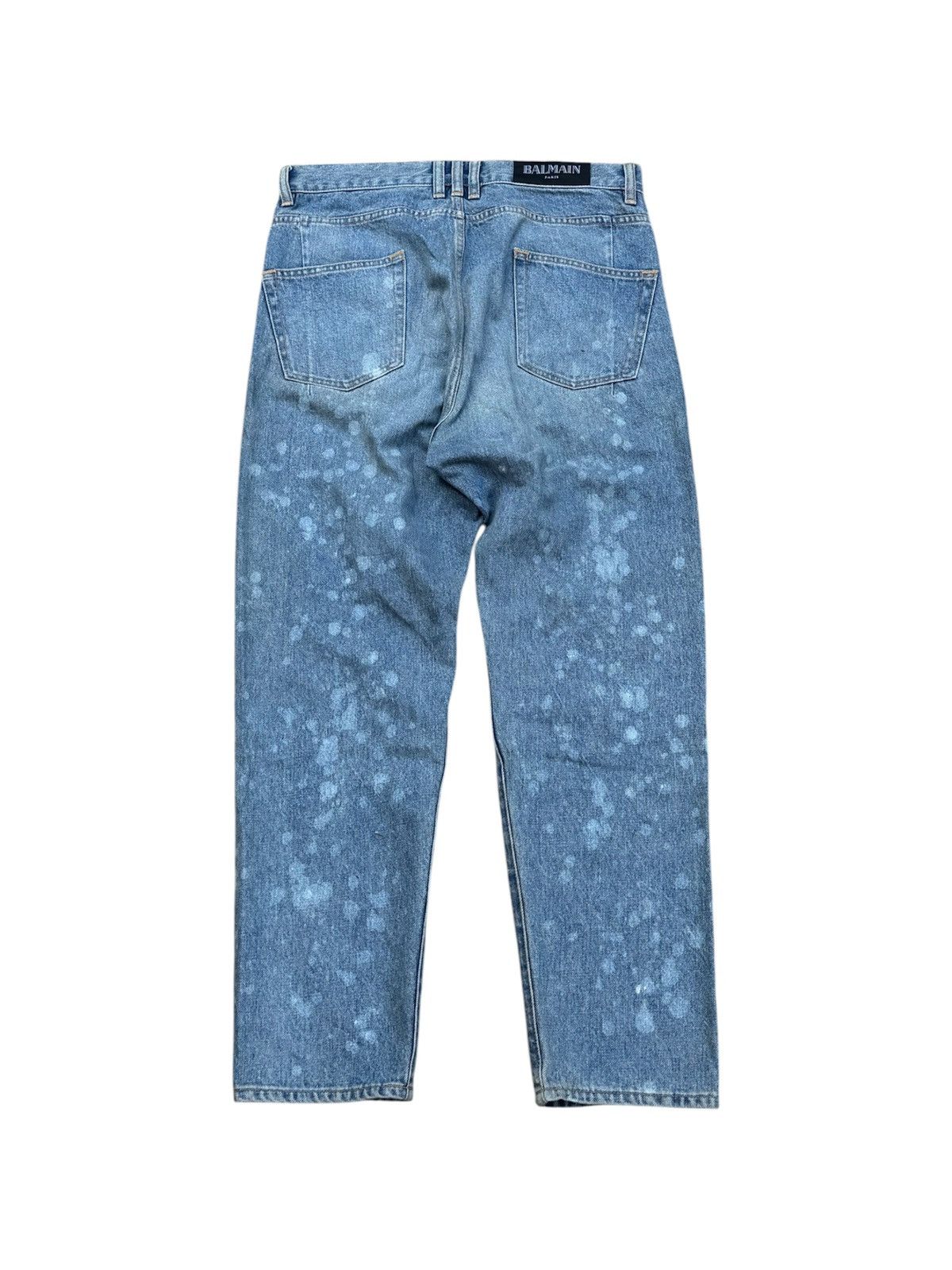 Balmain Balmain Low Crotch Paint Distressed Oliver Rousteing Size US 29 - 3 Thumbnail