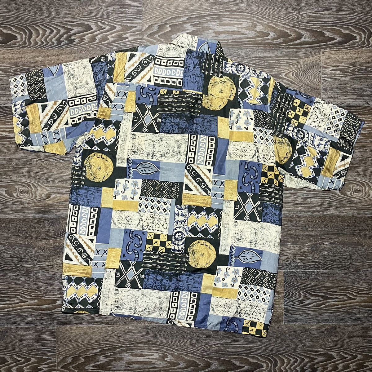 Vintage 90s Vintage COCOON 100% Pure Silk Relaxed Fit Hawaiian Shirt Size US L / EU 52-54 / 3 - 5 Thumbnail