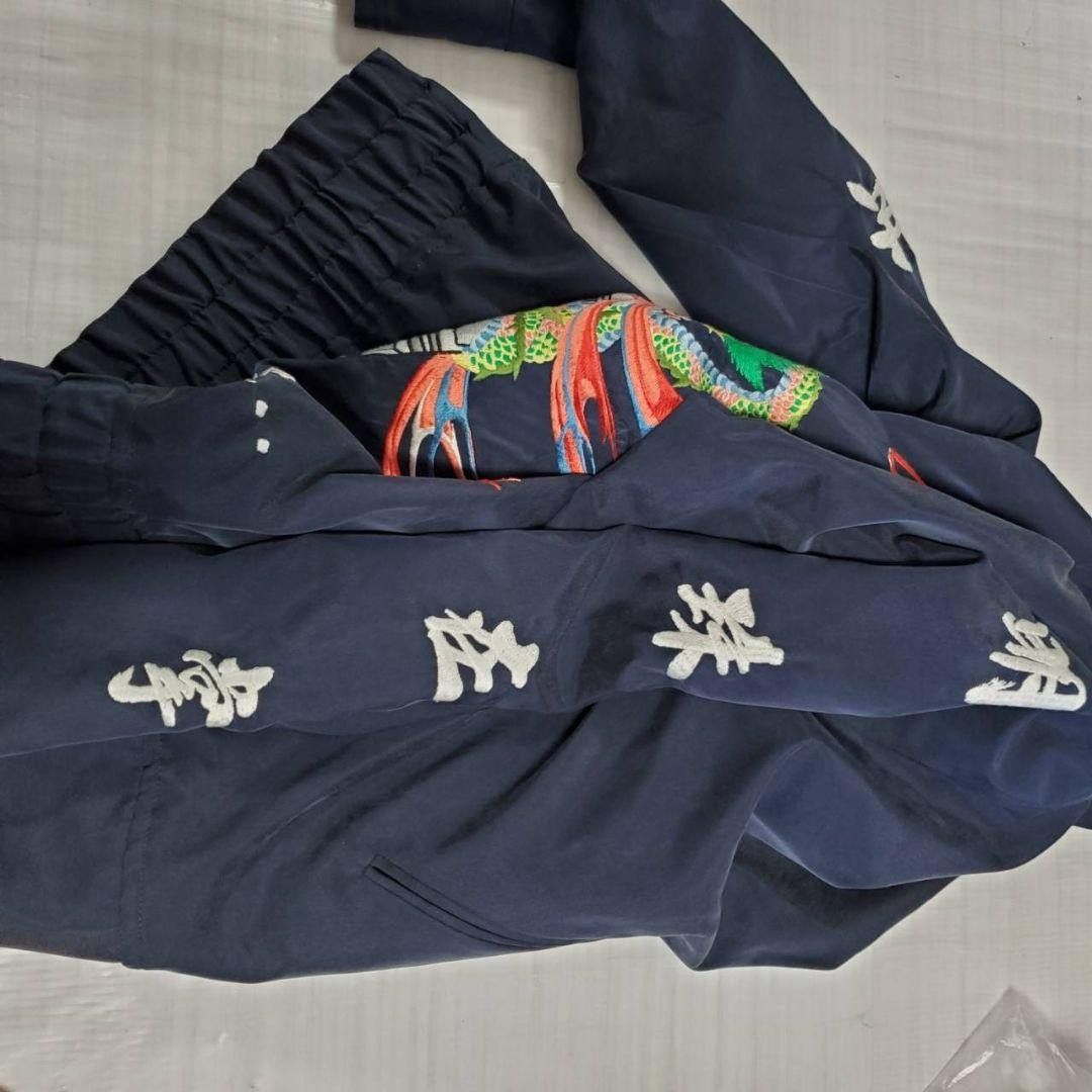 KOZABURO KOZABURO Satin Reversible Souvenir Jacket Navy 1 Size US S / EU 44-46 / 1 - 4 Thumbnail