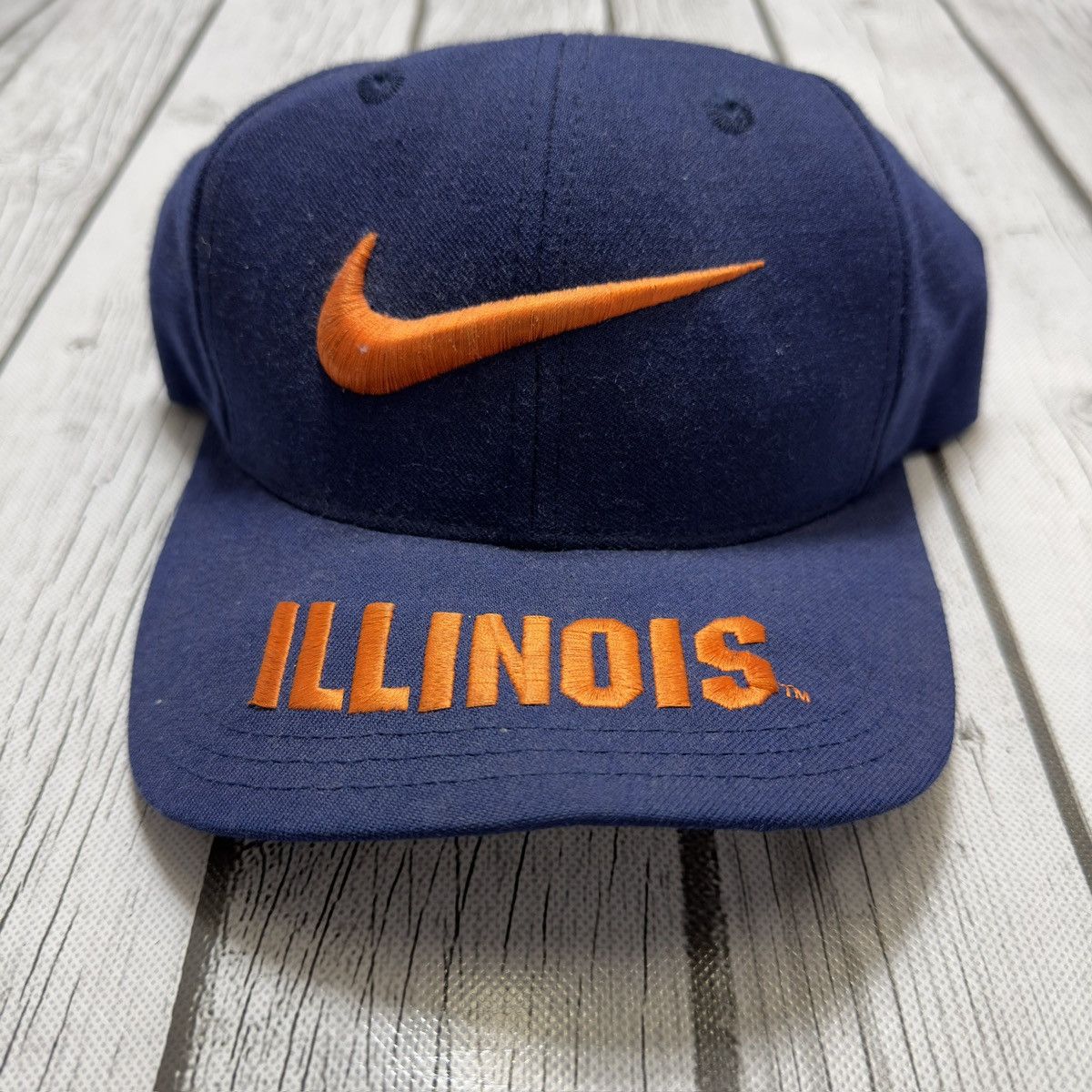 NCAA × Nike × Vintage Vintage Illinois Fighting Illini hat Size ONE SIZE - 3 Thumbnail