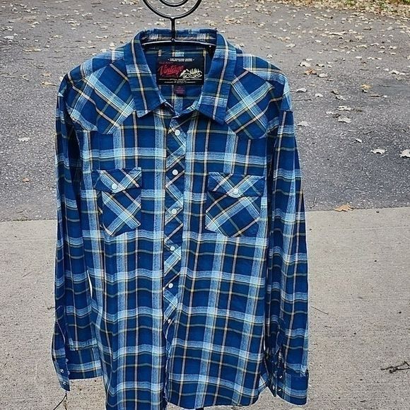 Old Navy Old Navy Vintage Flannels Long Sleeve Western w Pockets Flan Size US XL / EU 56 / 4 - 1 Thumbnail