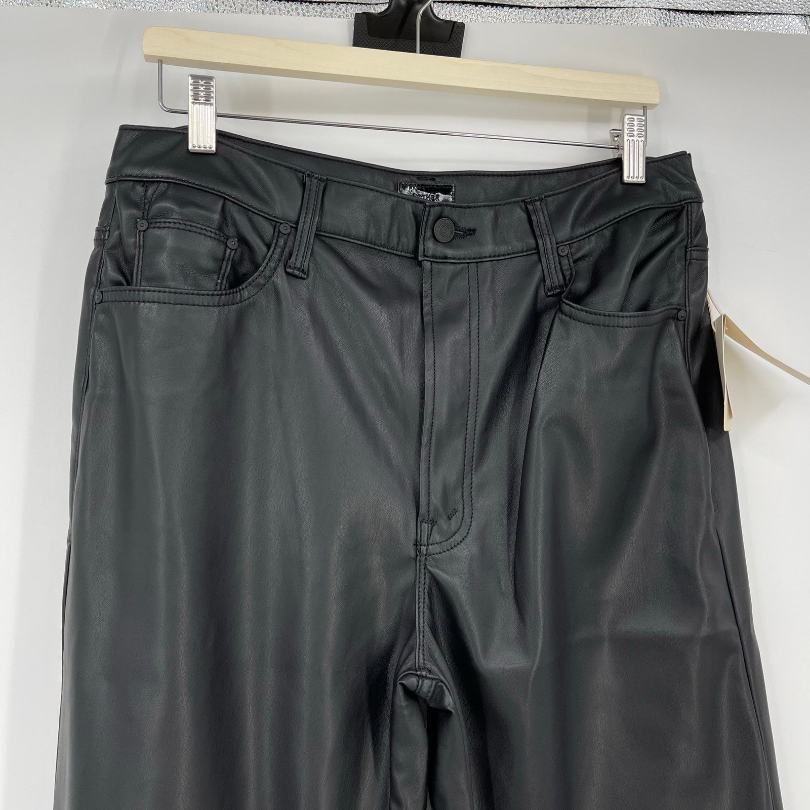 MOTHER MOTHER | NWT The Rambler Zip Ankle Black 33 Plus Size Size 33" - 7 Thumbnail