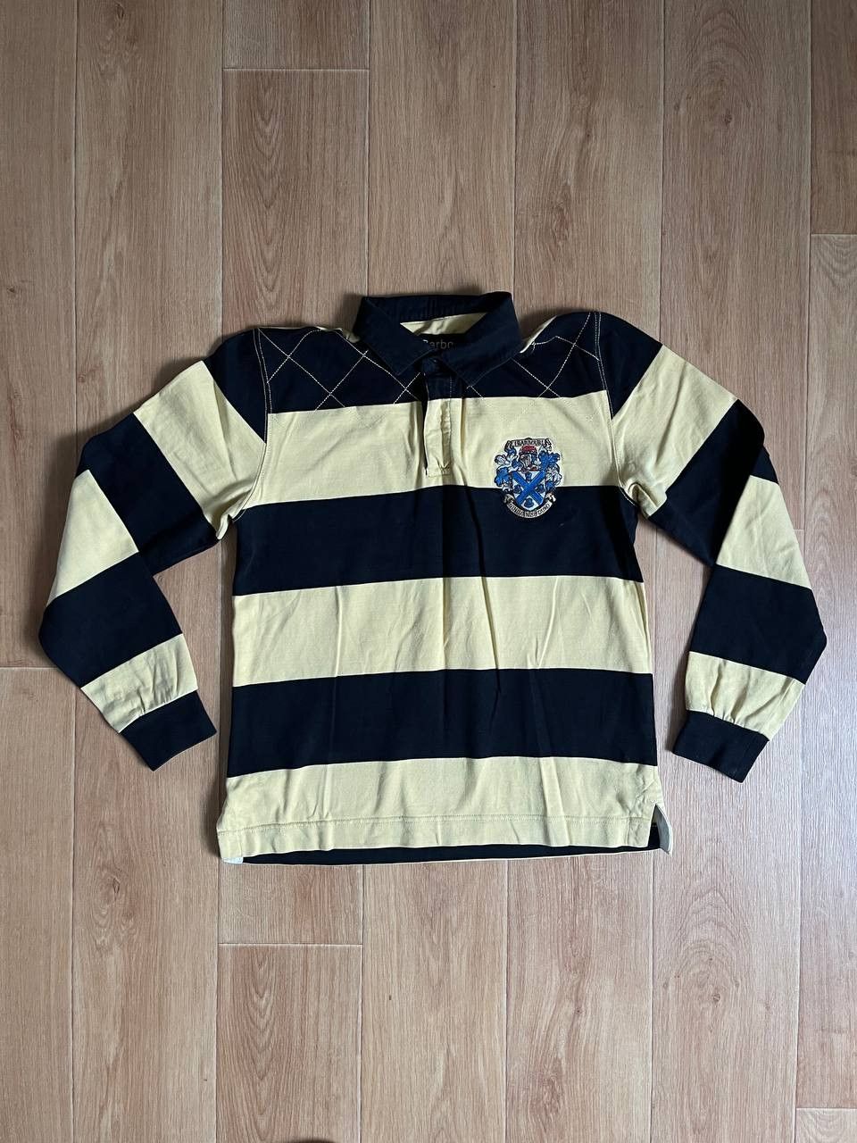 Barbour × Vintage Vintage Barbour Rugby Longsleeve Size US S / EU 44-46 / 1 - 2 Thumbnail