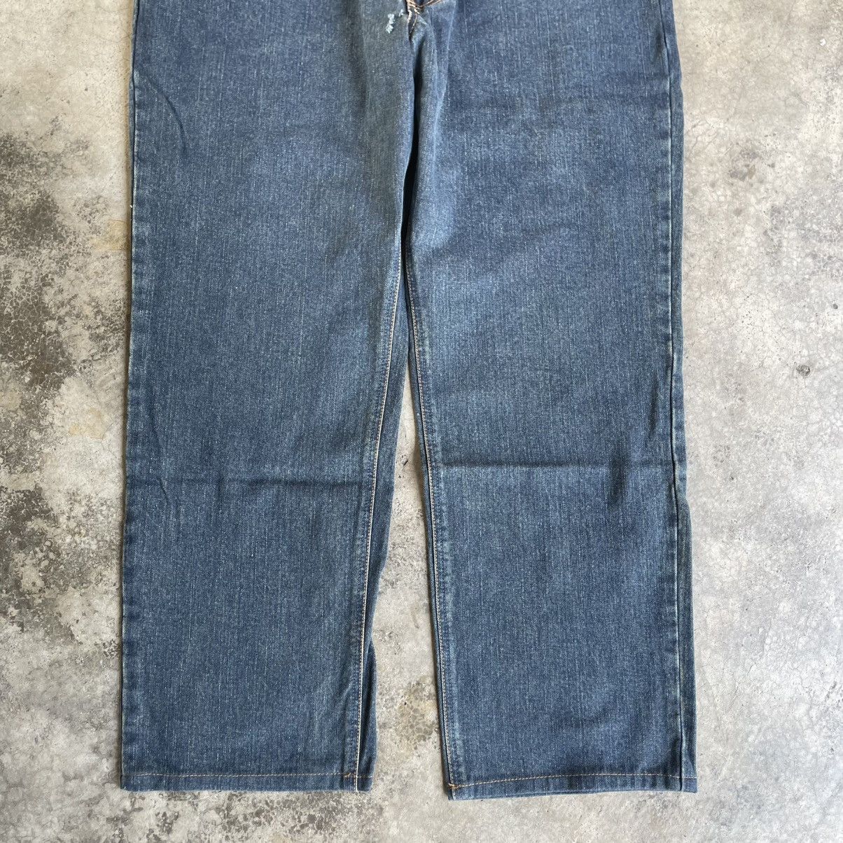 Edwin 🔥Vintage Edwin 404 Japan Made Ripped Dark Blue Denim Jeans Size US 38 / EU 54 - 3 Thumbnail