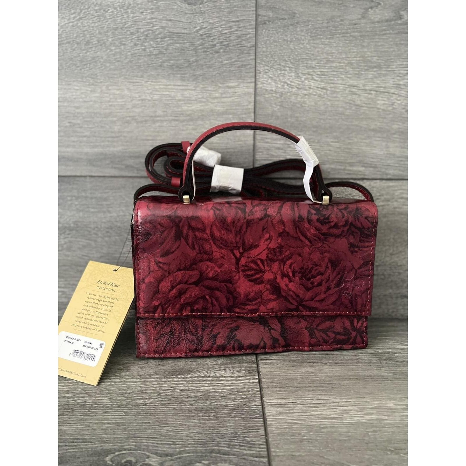 Patricia Nash Patricia Nash Handle Crossbody Bag Etched Roses B000582 Size ONE SIZE - 2 Thumbnail