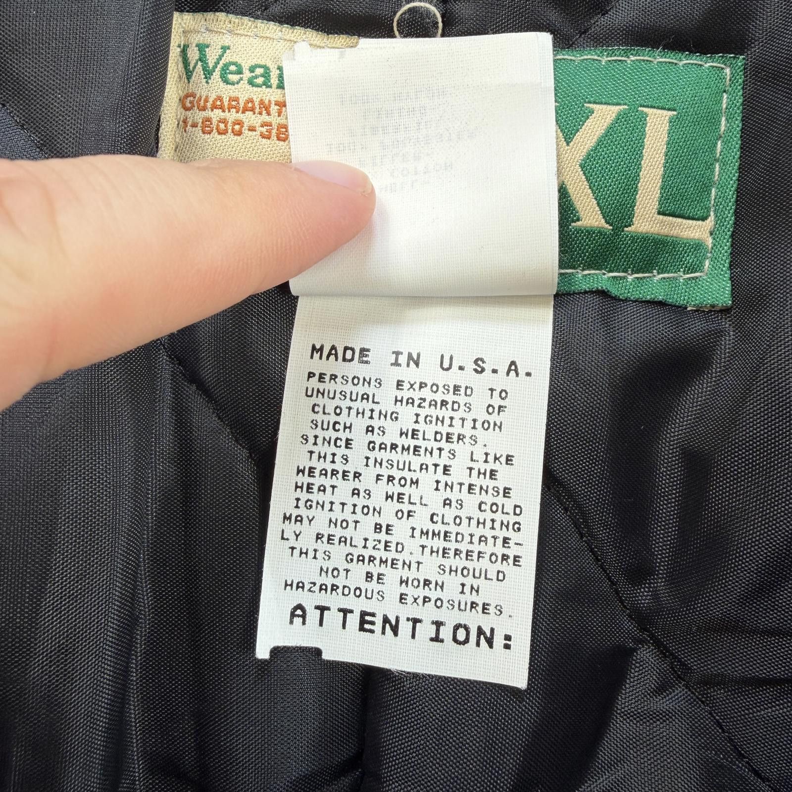 Other Vintage WearGuard Work Jacket USA Made Brown Canvas Quilted Size US XL / EU 56 / 4 - 5 Thumbnail
