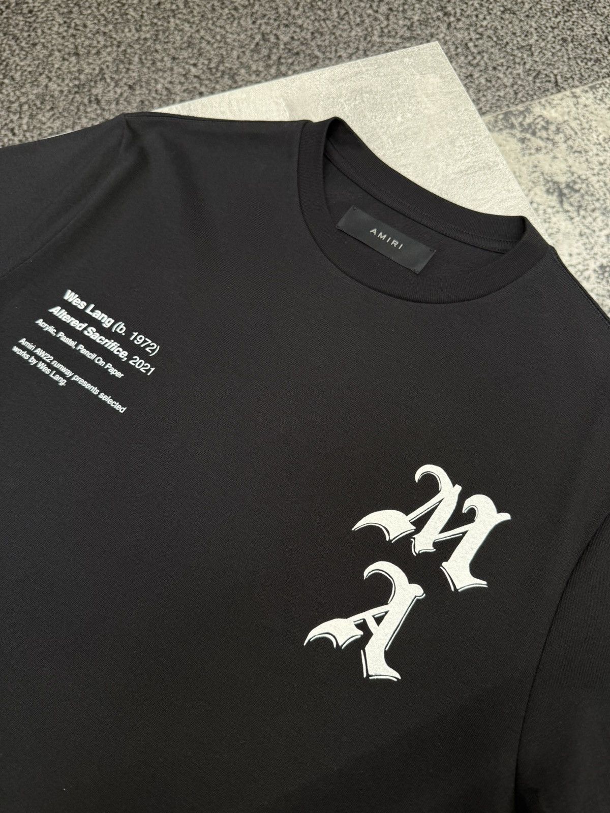 Amiri × Wes Lang Checker Skull Tee Black Size US S / EU 44-46 / 1 - 3 Thumbnail