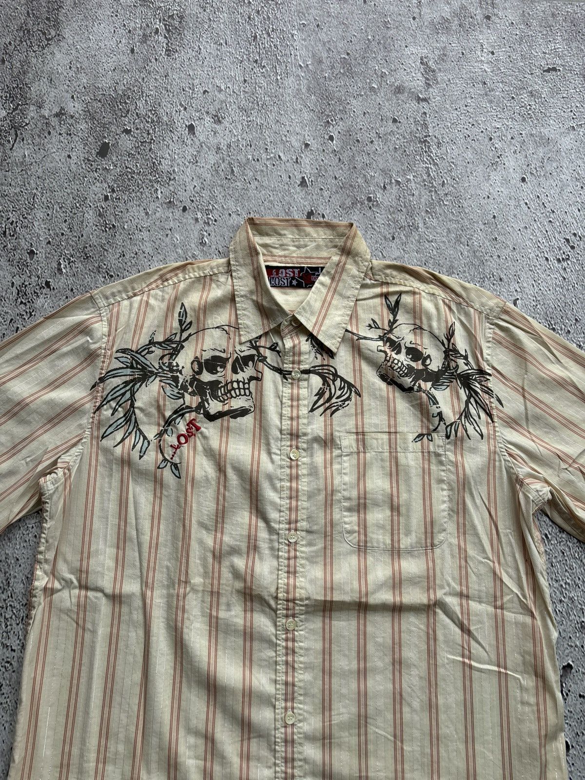 Hysteric Glamour Y2k Lost Enterprises Skull Punk style Shirt Size US XL / EU 56 / 4 - 2 Thumbnail