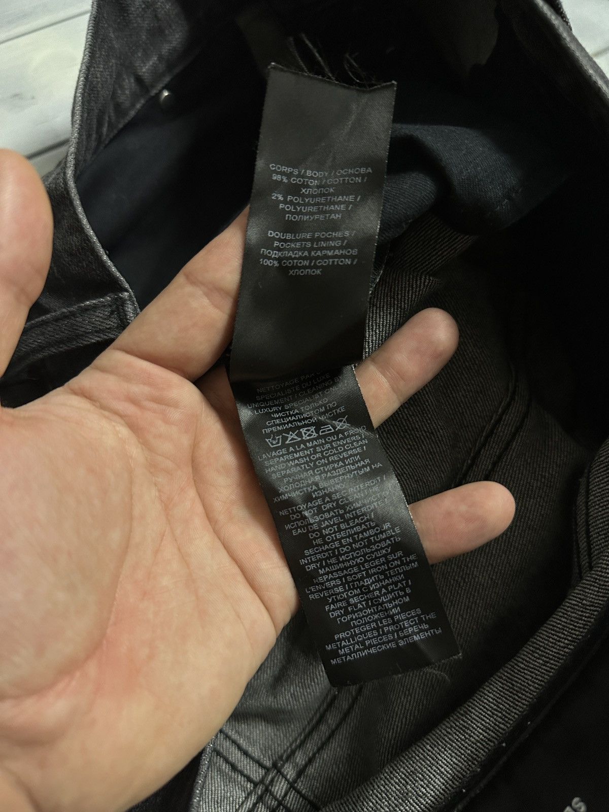 Balmain Rare Luxury Balmain Moto Biker Denim Jeans Made in Japan Size US 32 / EU 48 - 14 Thumbnail