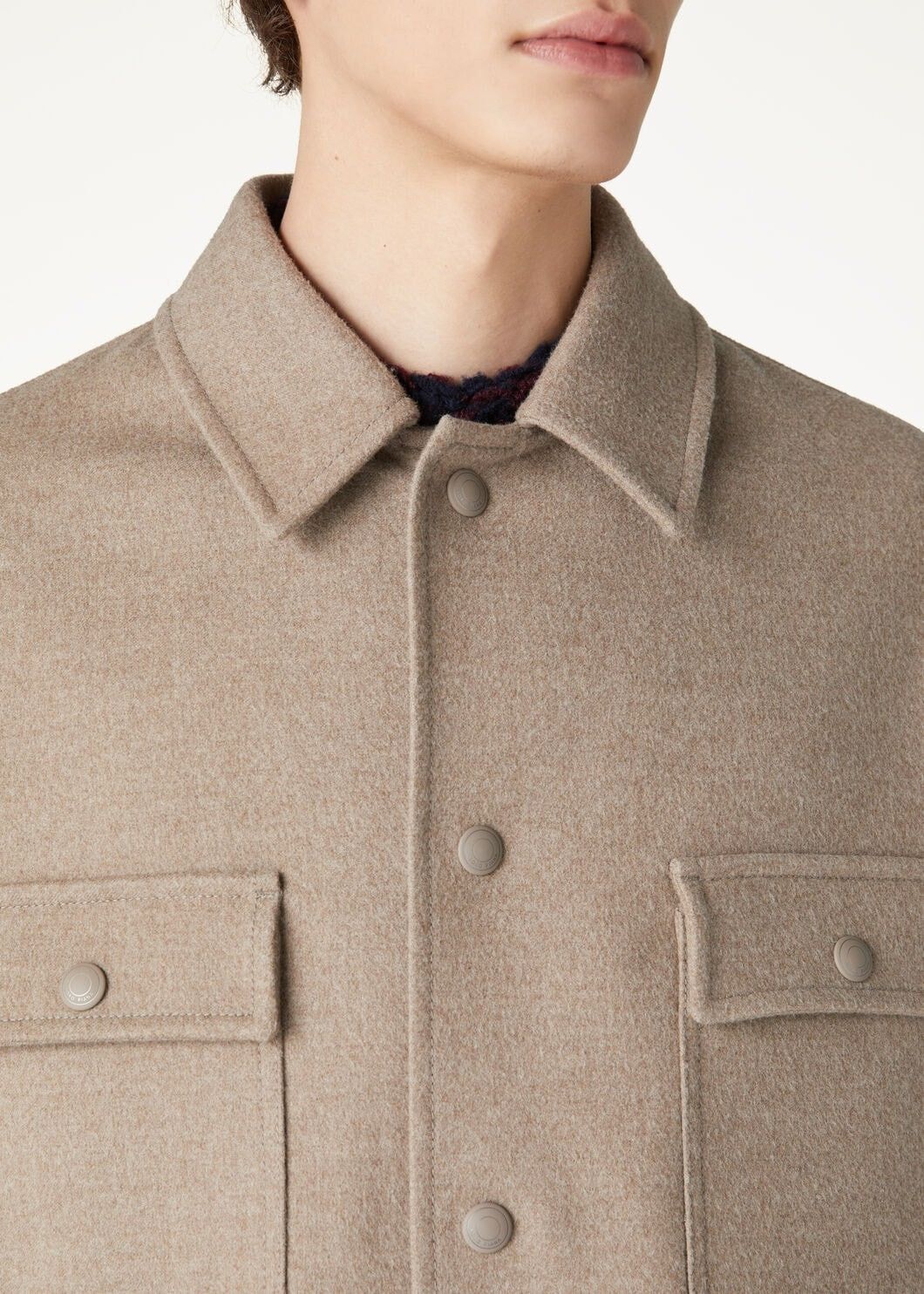 Loro Piana o1w1db10725 FAO3108 Darcy Overshirt in Beige Size US M / EU 48-50 / 2 - 3 Thumbnail