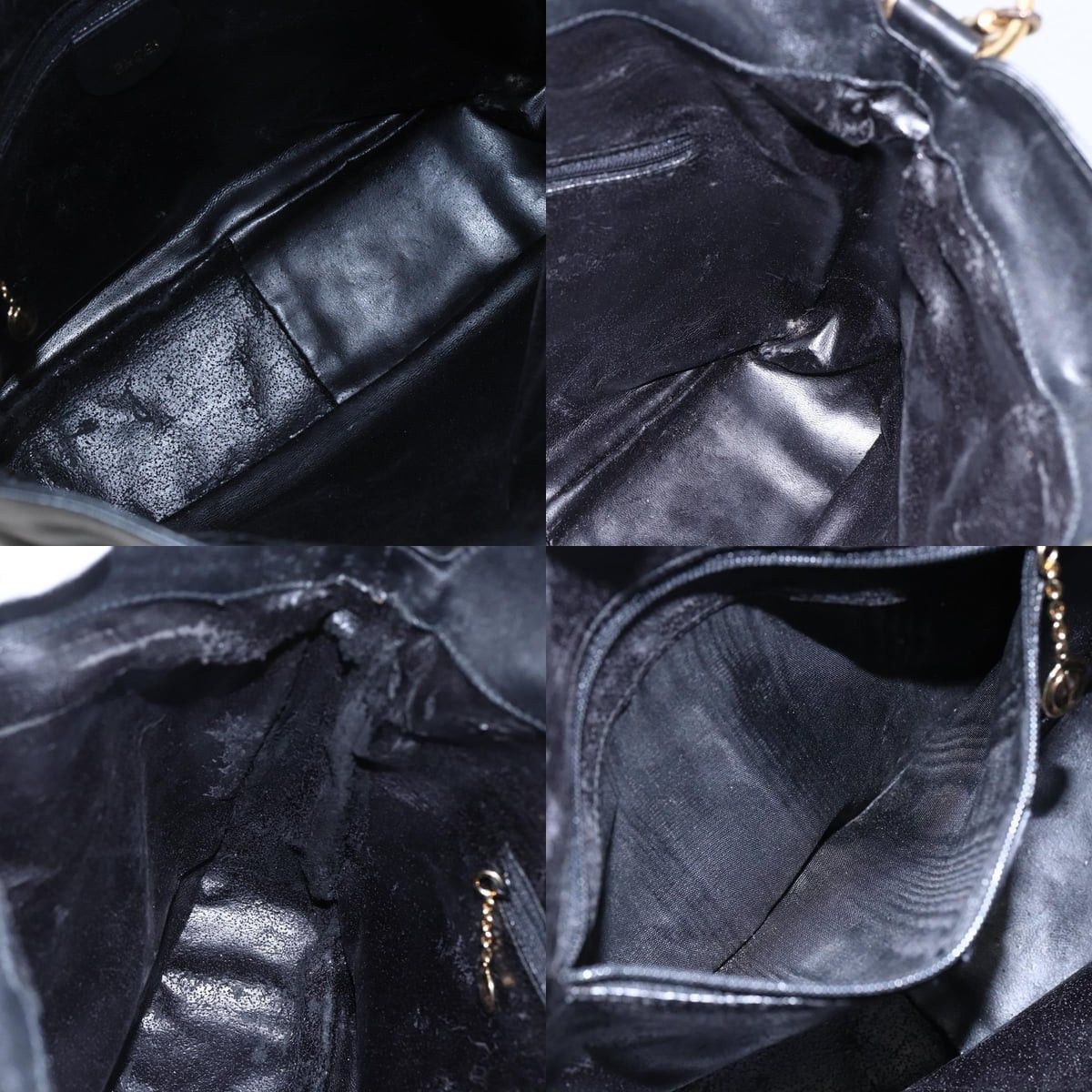 Gucci GUCCI Bamboo Shoulder Bag Leather Black Gold 001 1705 001 Size ONE SIZE - 12 Thumbnail