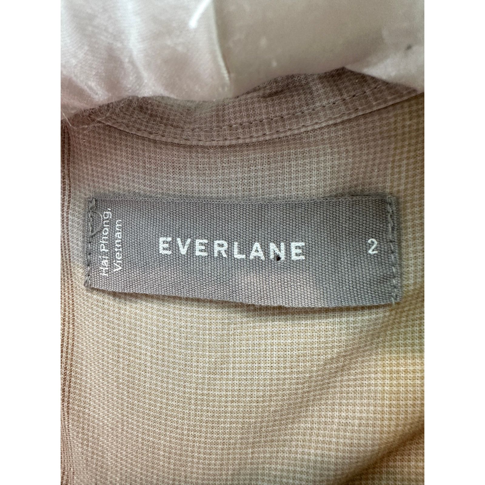Everlane EVERLANE | The Relaxed Air Muted Checkered Cotton Shirt Size XS / US 0-2 / IT 36-38 - 5 Thumbnail