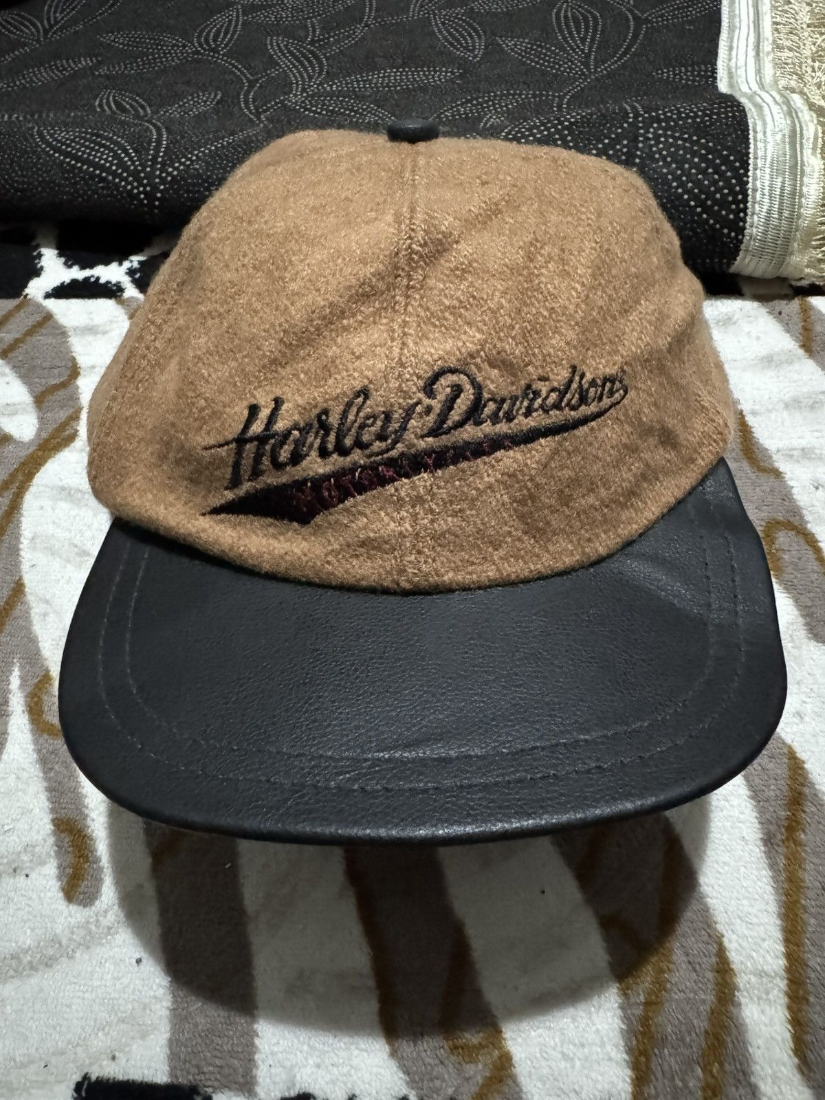 Harley Davidson Vintage Harley davidson strapback baseball cap 90s Size ONE SIZE - 2 Thumbnail