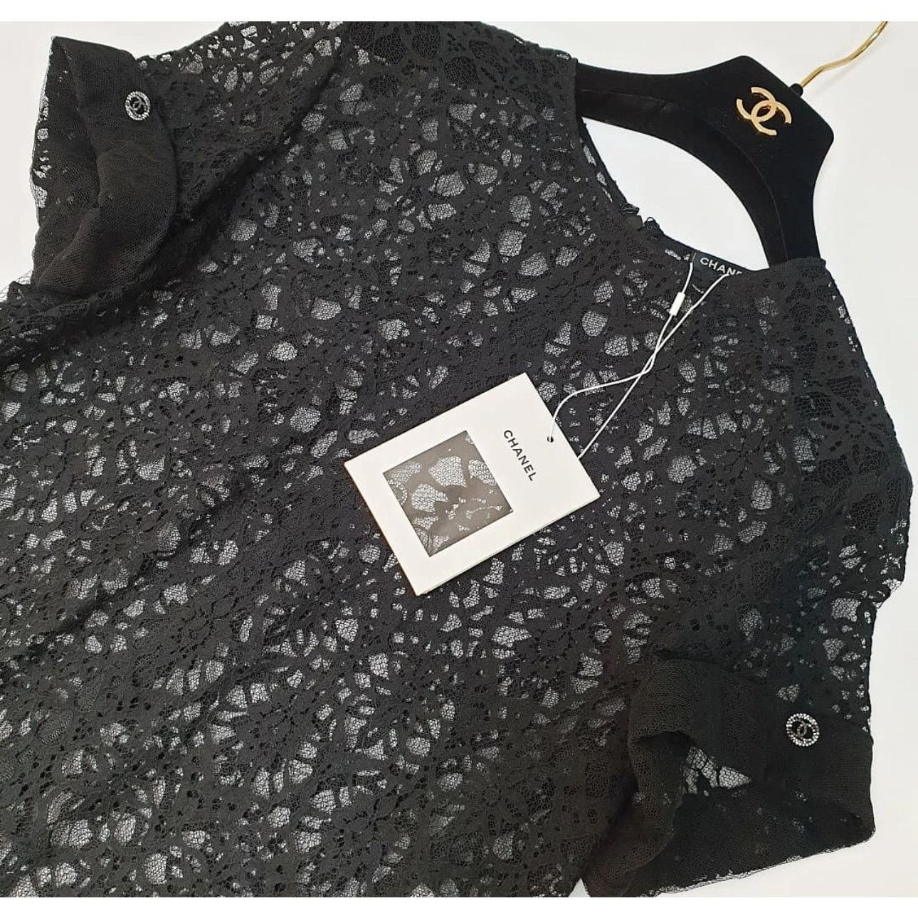 Chanel NWT Chanel Lace 2020 Mini Dress Sz.40 Size M / US 6-8 / IT 42-44 - 2 Thumbnail