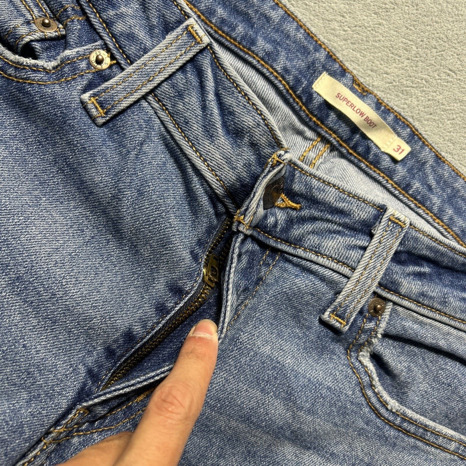 Levi's Levis Beyond Baggy Jeans Womens 31 35x25 Hamilton Wide Loose Size 35" - 9 Thumbnail
