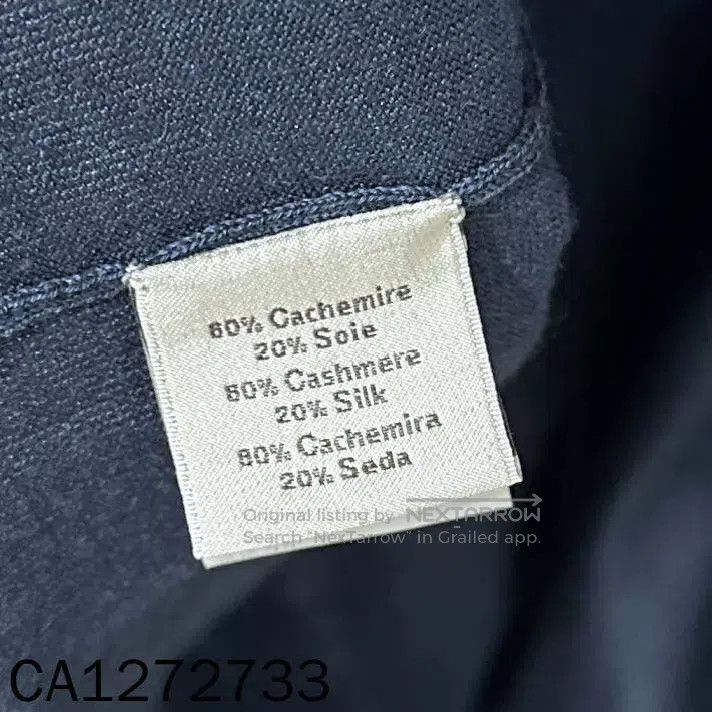 Hermes Hermes Dark blue cashmere zipper jacket Size US M / EU 48-50 / 2 - 5 Thumbnail