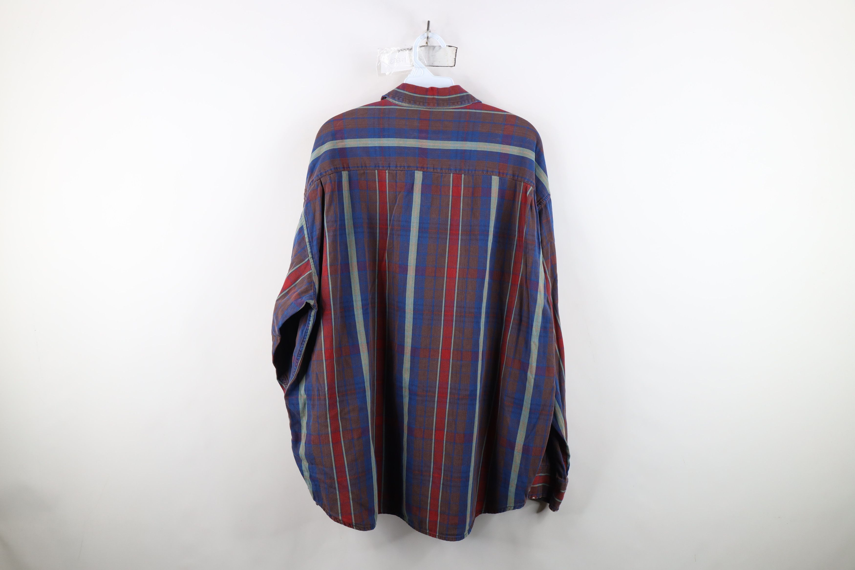Vintage Vintage 90s Streetwear Rainbow Plaid Flannel Button Shirt Size US XL / EU 56 / 4 - 13 Thumbnail