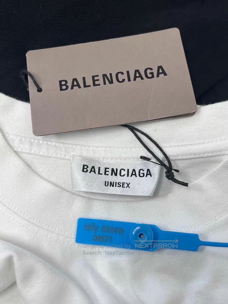 Balenciaga Printed Round Neck Short Sleeve T-Shirt (Women'