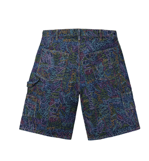 Supreme Supreme Handwriting Double Knee Denim Short 36 Indigo Size US 36 / EU 52 - 3 Thumbnail