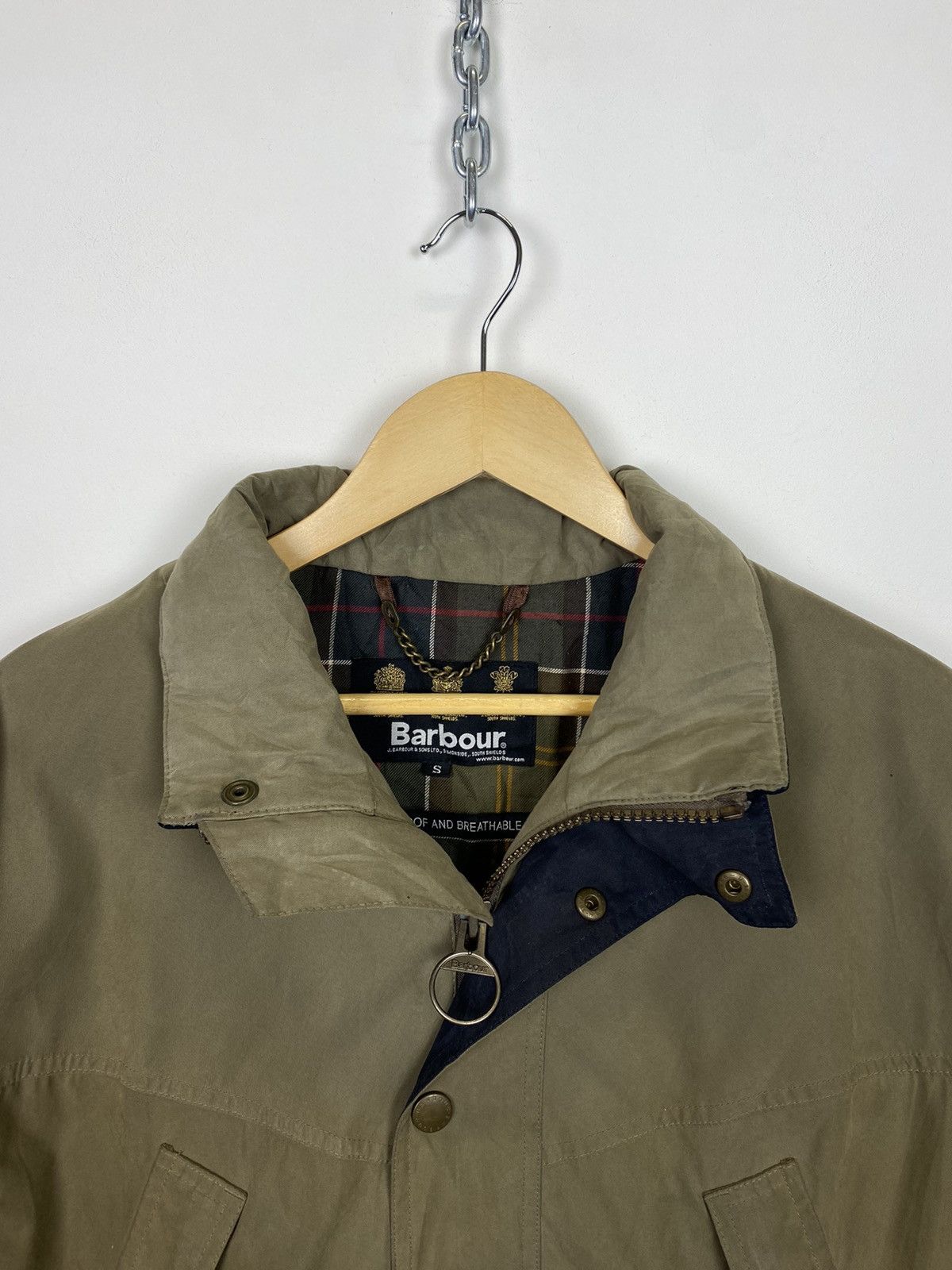 Barbour Vintage Barbour T700 Fulbourn Full Zip Jacket Men’s Size S Size US L / EU 52-54 / 3 - 8 Thumbnail