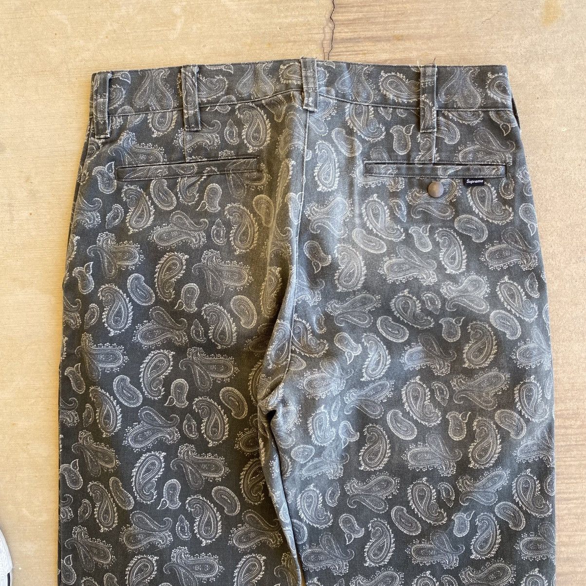 Supreme Supreme Paisley Work Pants Grey 2013 Designer Grunge Vintage Size US 32 / EU 48 - 4 Thumbnail