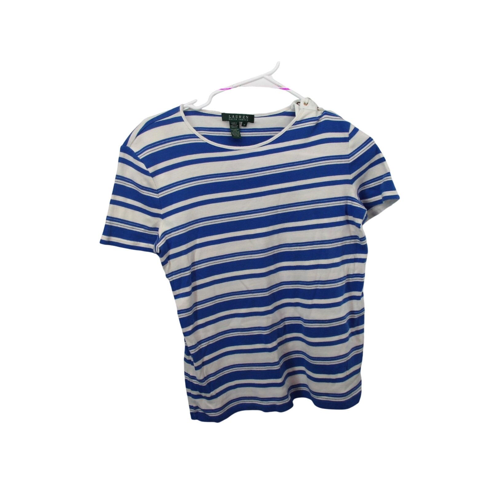 Ralph Lauren Ralph Lauren Medium Women's Top Blue/White Striped Size M / US 6-8 / IT 42-44 - 1 Thumbnail
