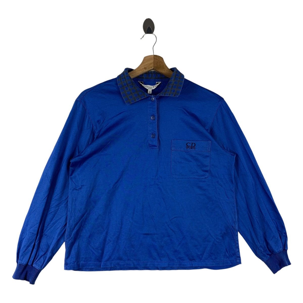 Vintage Christian Dior Sports Long Sleeve Polo Tee