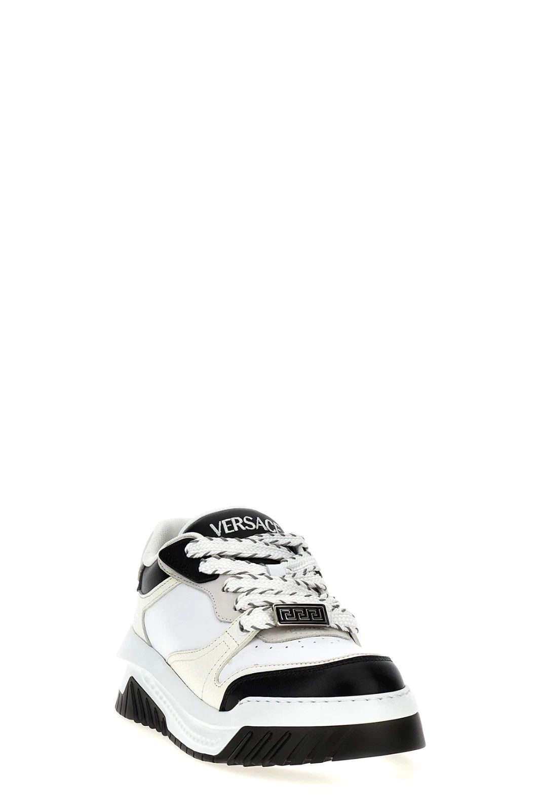 Versace VERSACE Odissea B/W Leather Sneakers New Authentic Size US 11 / EU 44 - 2 Thumbnail
