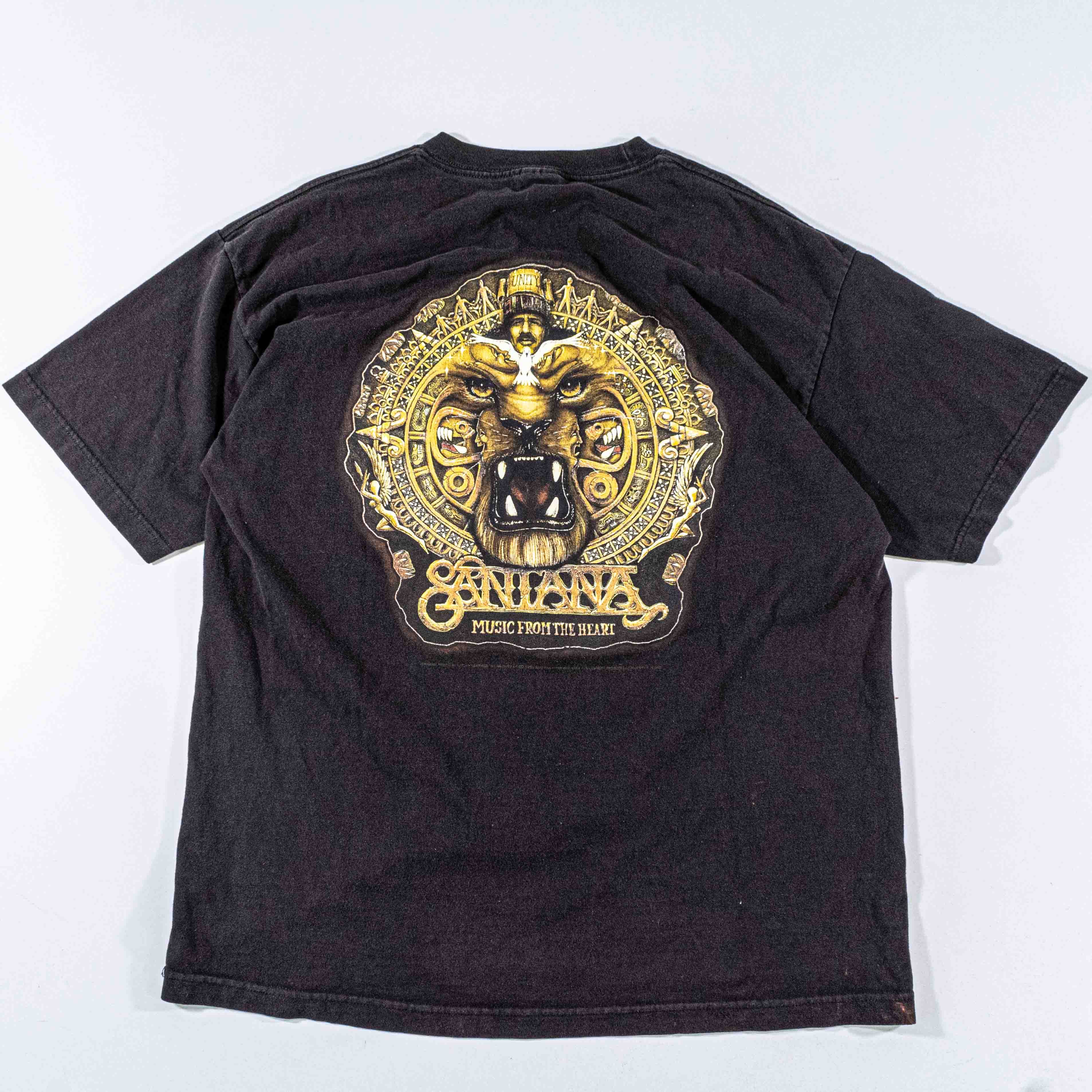 Band Tees Carlos Santana Shirt De Aztlan Music From The Heart Band Size US XL / EU 56 / 4 - 1 Thumbnail