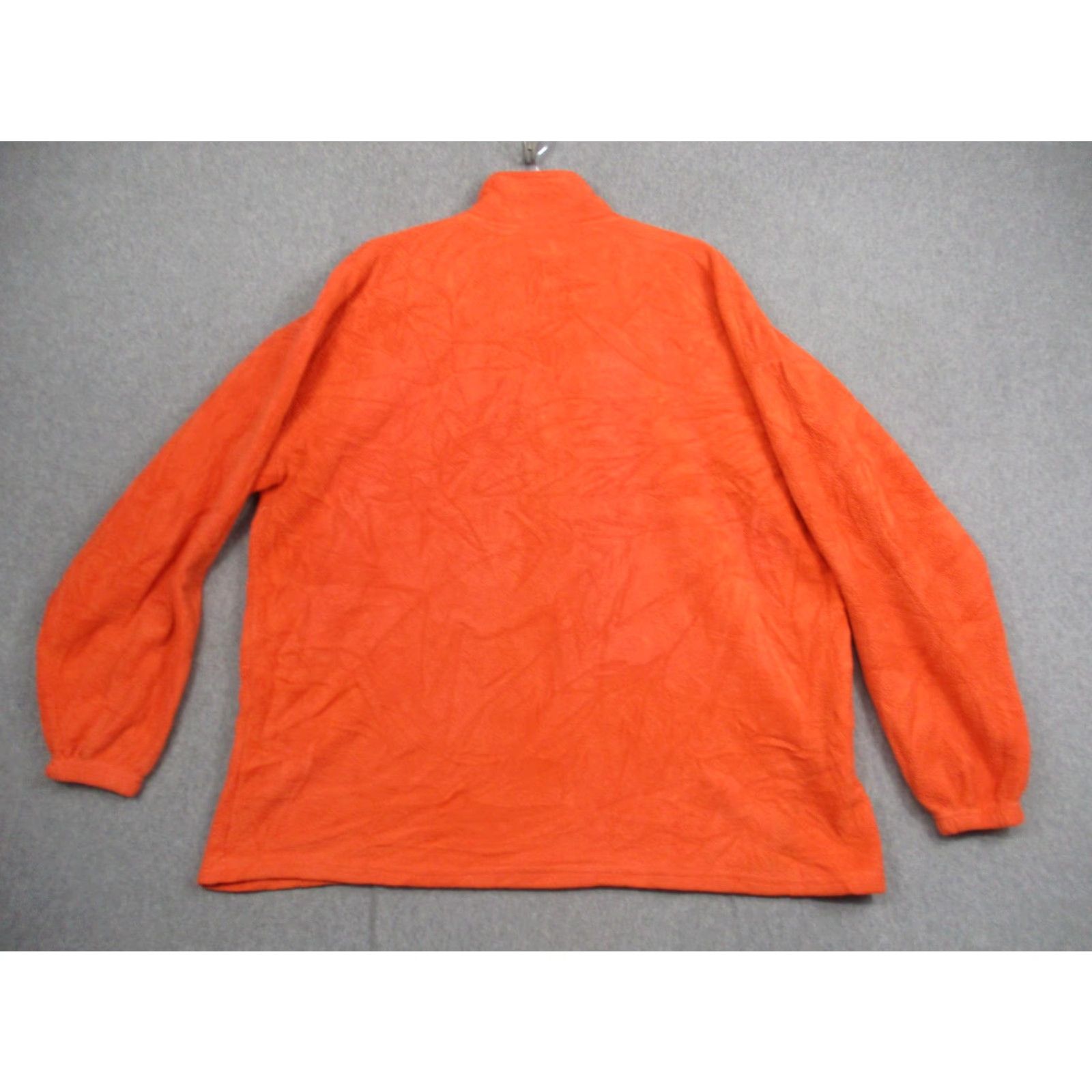 Nike VINTAGE Nike Pullover Mens Medium Orange Fleece Half Zip Embroidered Swoosh 90s USA Jacket Mens Size US M / EU 48-50 / 2 - 7 Thumbnail