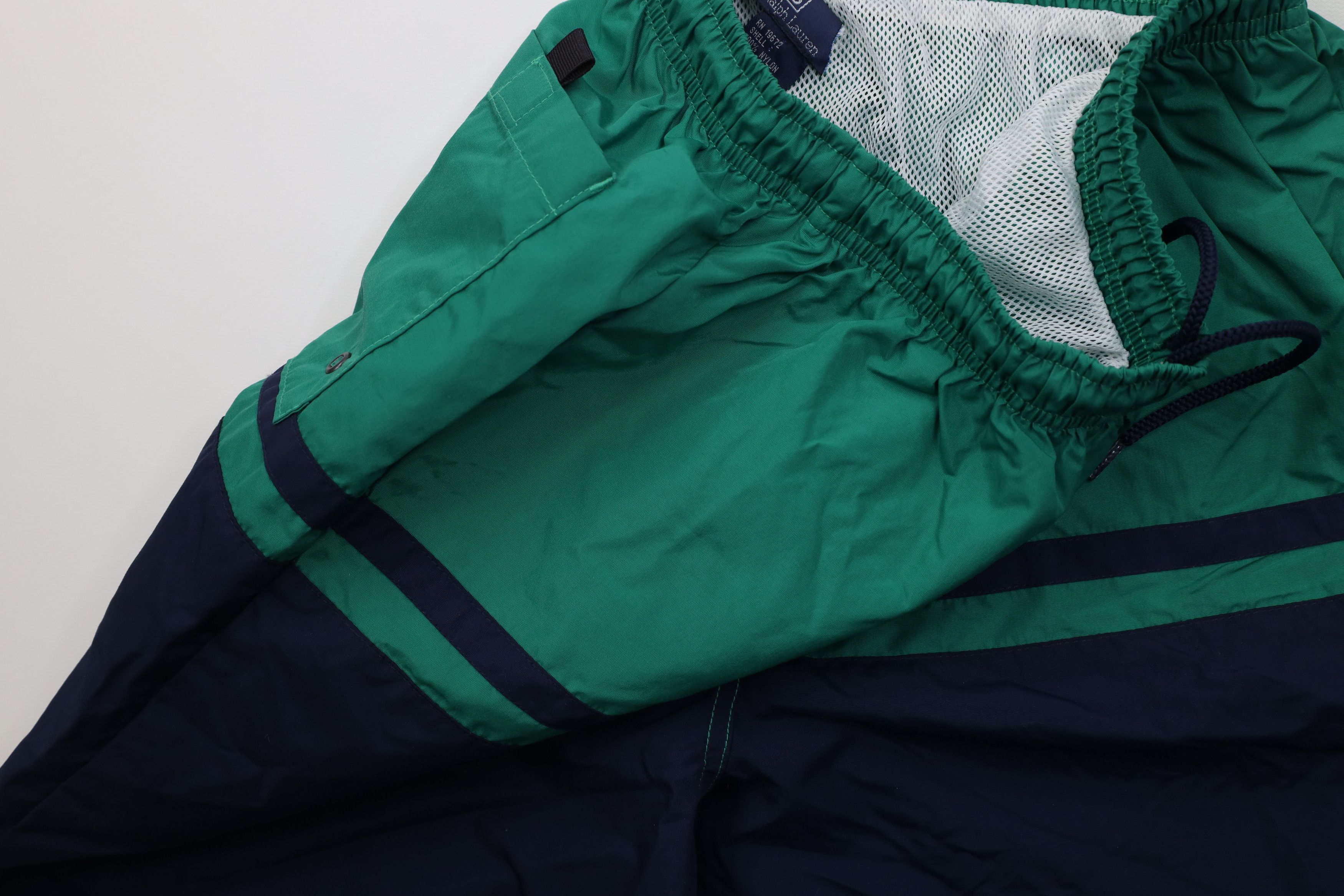 Polo Ralph Lauren Vintage 90s Ralph Lauren Stencil Stamp Lined Shorts Trunks Size US 30 / EU 46 - 6 Thumbnail