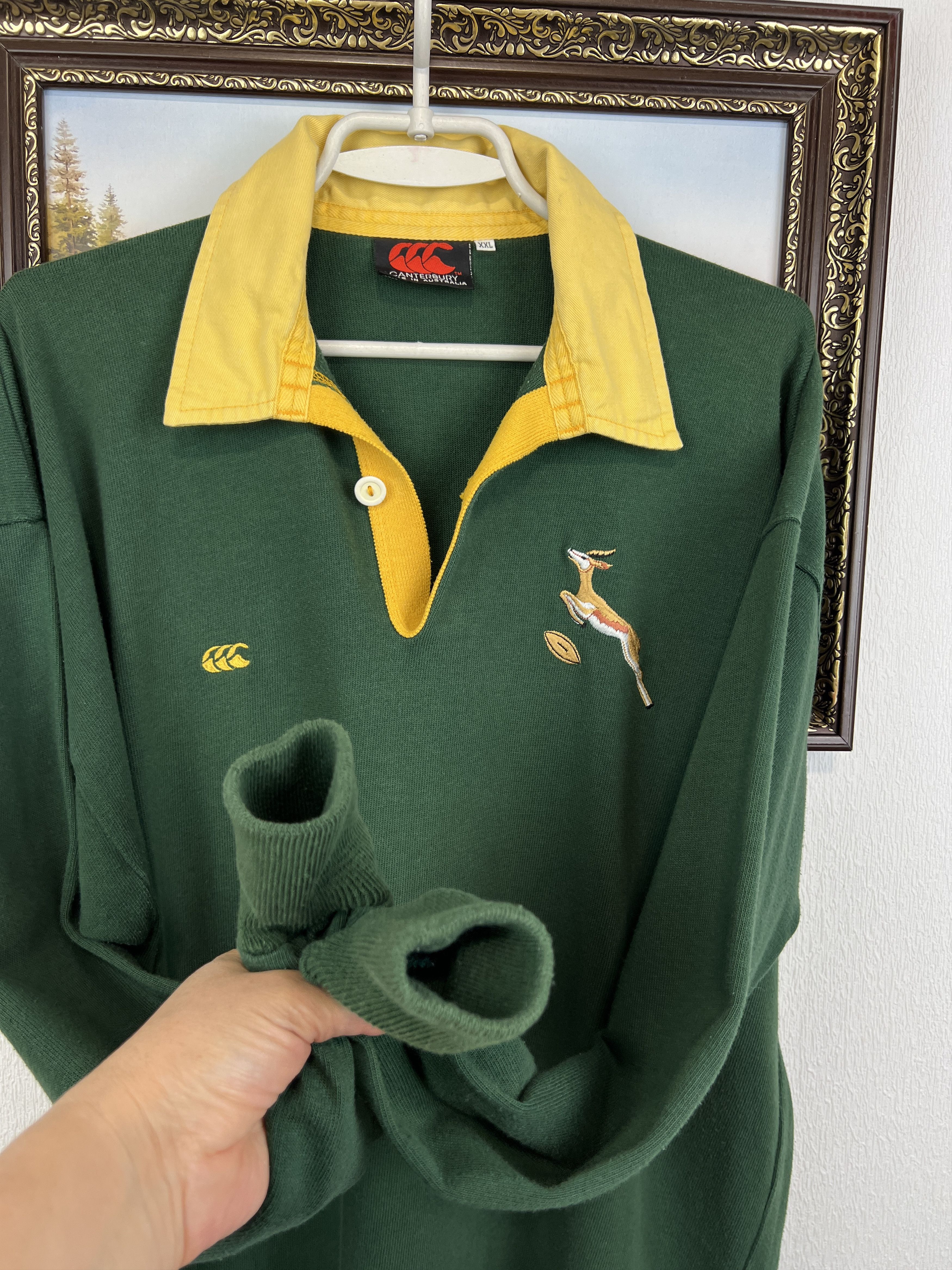 Vintage Canterbury South Africa Rugby Union Jersey Long Sleeve Size US XXL / EU 58 / 5 - 4 Thumbnail
