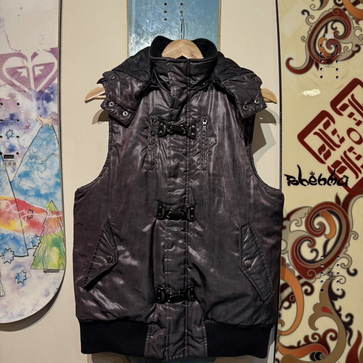 In The Attic In The Attic Homme Metallic Cyber Puffer Vest Size US L / EU 52-54 / 3 - 1 Thumbnail
