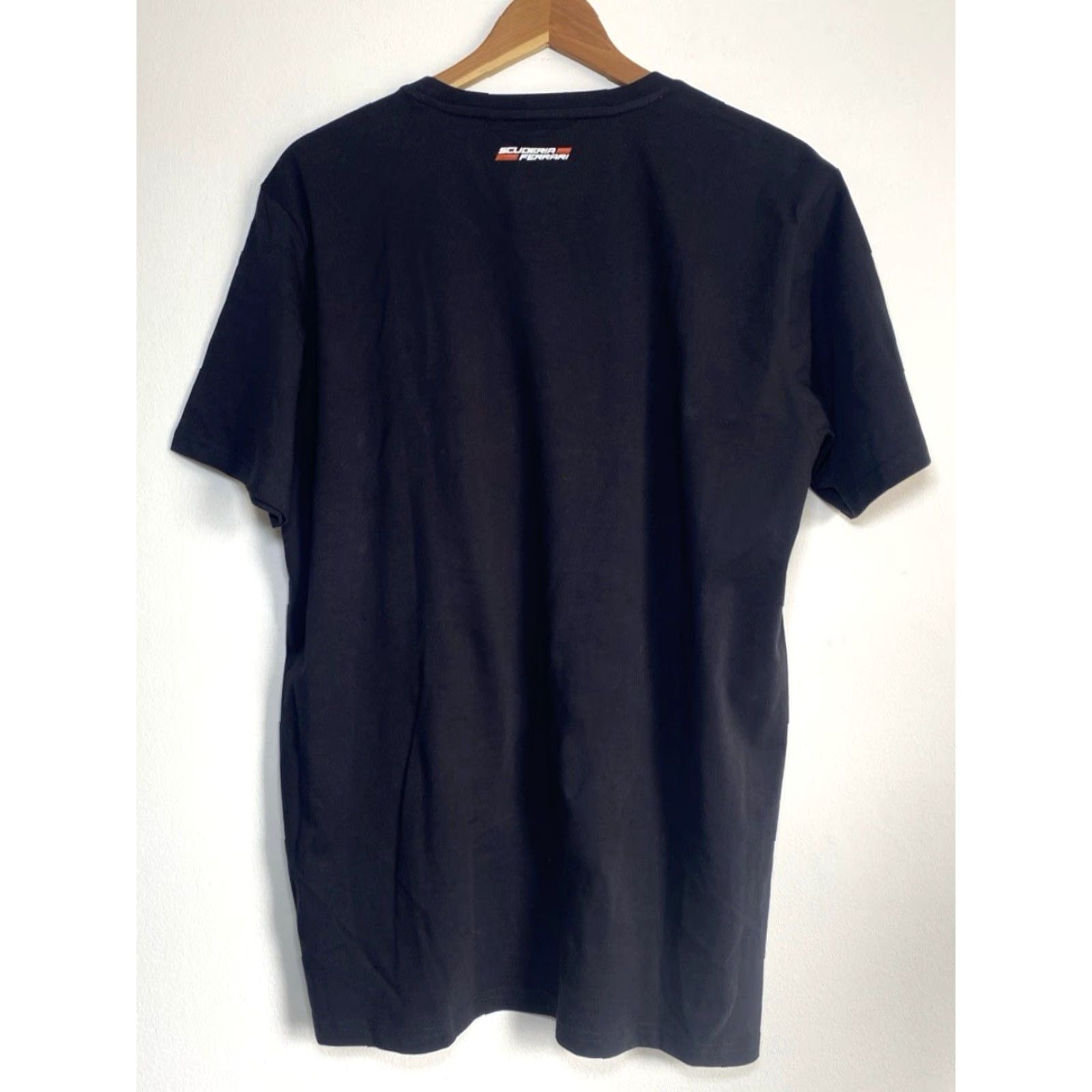 Ferrari Branded London Men's Ferrari SF Logo T-Shirt Branded London Official Licensed Sz L Black Cotton Short Sleeve Crew Neck Logo 2000s Cars Racing Mens Size US L / EU 52-54 / 3 - 2 Thumbnail