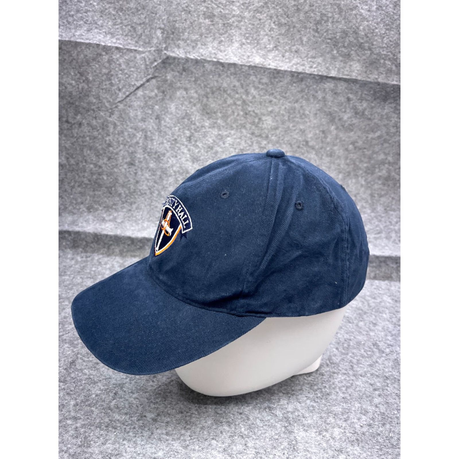 Vintage Yupoong Hat Cap Strap Back Adult One Size Blue Cotton Trinity Hall School Size ONE SIZE - 4 Thumbnail