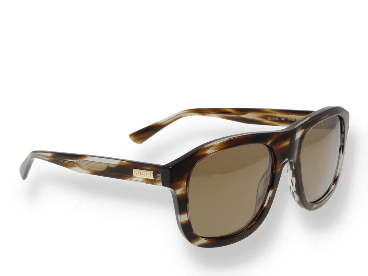 Gucci NEW GUCCI GG1316S-003 Havana Bronze Size ONE SIZE - 3 Thumbnail