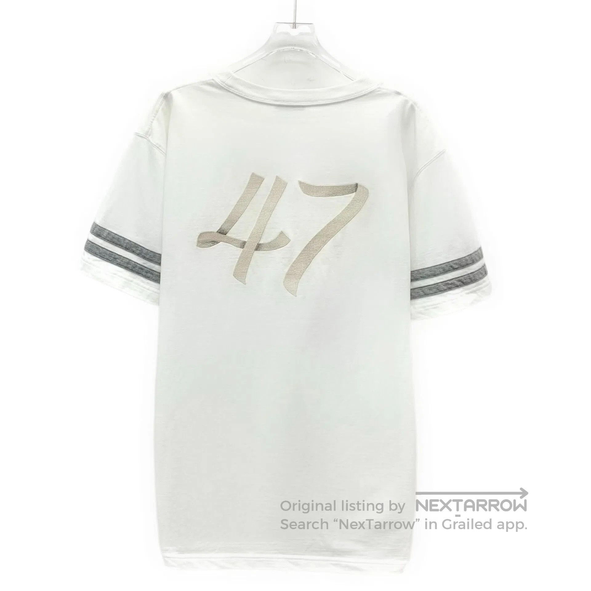 Dior Dior White Logo Striped Cotton T-shirt. Size US L / EU 52-54 / 3 - 2 Thumbnail